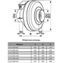 Канальный вентилятор ERA PRO Cyclone 160 (720 м3/ч) D160 центробежный в пластиковом корпусе